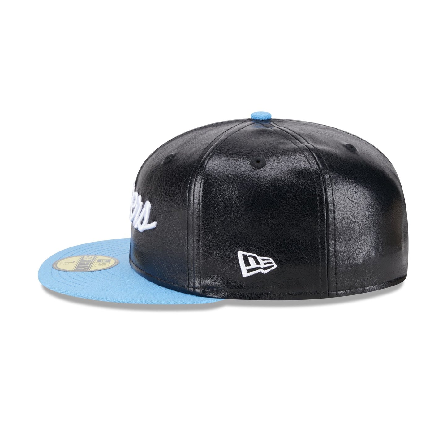 NFL Oilers Faux Leather Crown 59FIFTY Fitted Hat