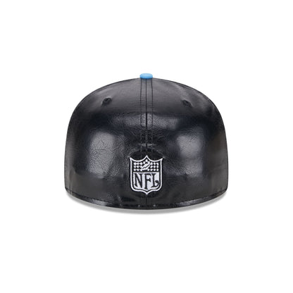 NFL Oilers Faux Leather Crown 59FIFTY Fitted Hat