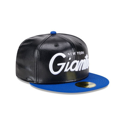 New York Giants Faux Leather Crown 59FIFTY Fitted Hat