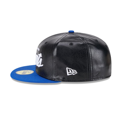 New York Giants Faux Leather Crown 59FIFTY Fitted Hat
