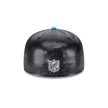 Miami Dolphins Faux Leather Crown 59FIFTY Fitted Hat