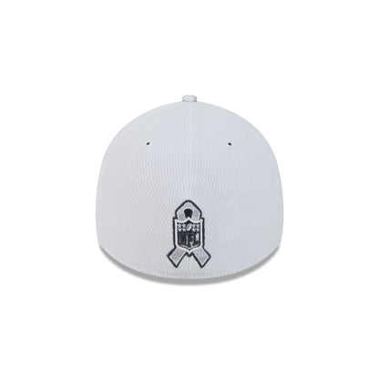 Las Vegas Raiders 2024 Salute to Service 39THIRTY Stretch Fit Hat