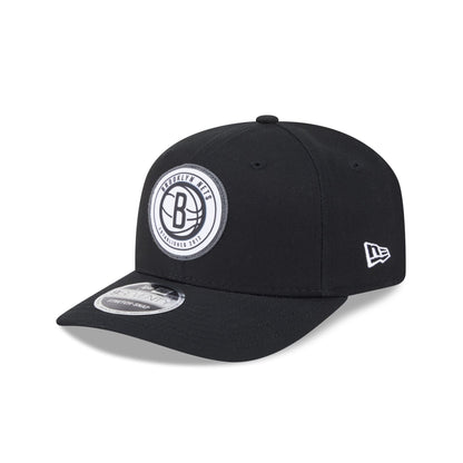 Brooklyn Nets Circle Patch 9SEVENTY Stretch-Snap Hat