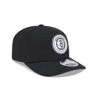 Brooklyn Nets Circle Patch 9SEVENTY Stretch-Snap Hat