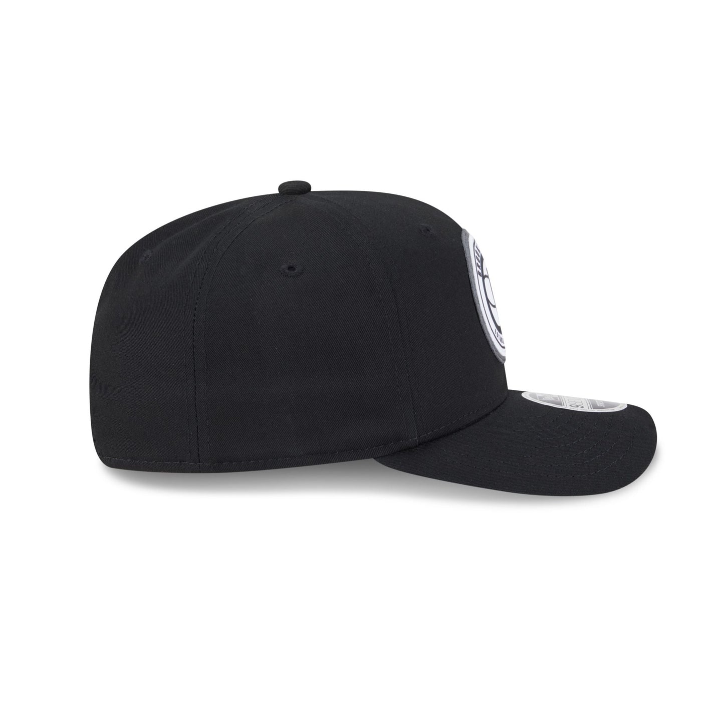 Brooklyn Nets Circle Patch 9SEVENTY Stretch-Snap Hat