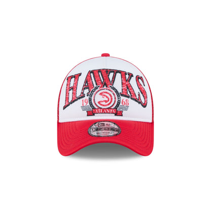 Atlanta Hawks Distressed 9FORTY A-Frame Trucker Hat