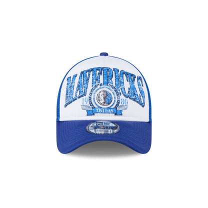 Dallas Mavericks Distressed 9FORTY A-Frame Trucker Hat