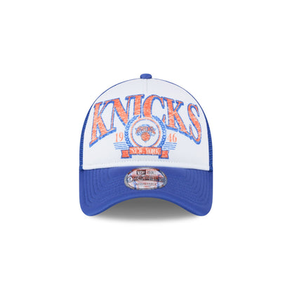 New York Knicks Distressed 9FORTY A-Frame Trucker Hat