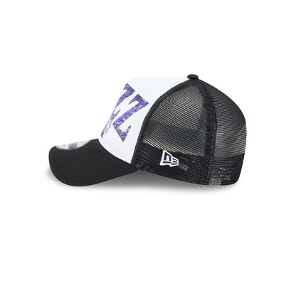 Utah Jazz Distressed 9FORTY A-Frame Trucker Hat
