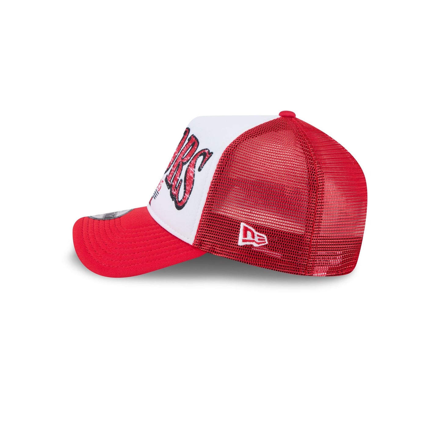 Toronto Raptors Distressed 9FORTY A-Frame Trucker Hat