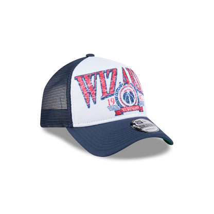 Washington Wizards Distressed 9FORTY A-Frame Trucker Hat