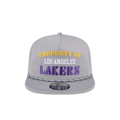 Los Angeles Lakers Vintage Gray Rope Golfer Hat