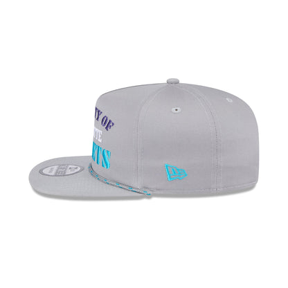 Charlotte Hornets Vintage Gray Rope Golfer Hat