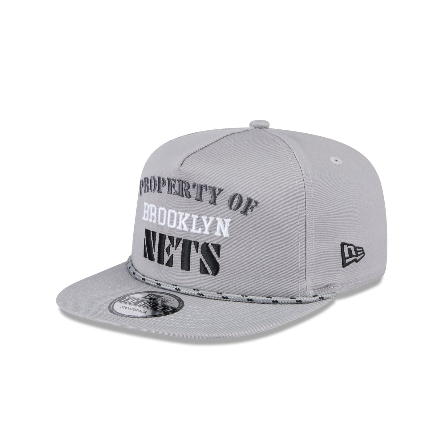 Brooklyn Nets Vintage Gray Rope Golfer Hat