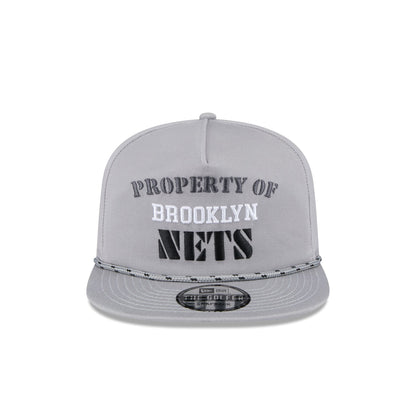 Brooklyn Nets Vintage Gray Rope Golfer Hat