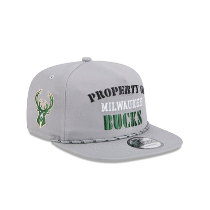 Milwaukee Bucks Vintage Gray Rope Golfer Hat