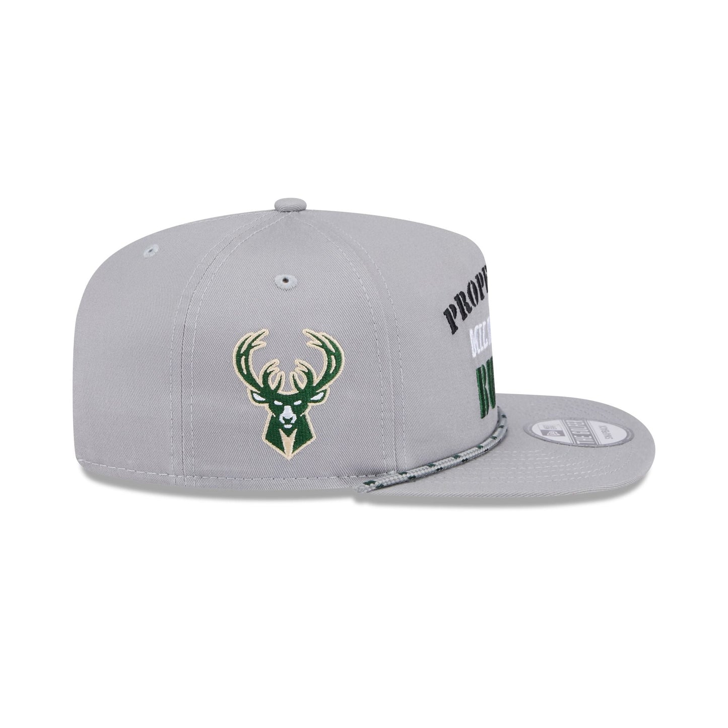 Milwaukee Bucks Vintage Gray Rope Golfer Hat