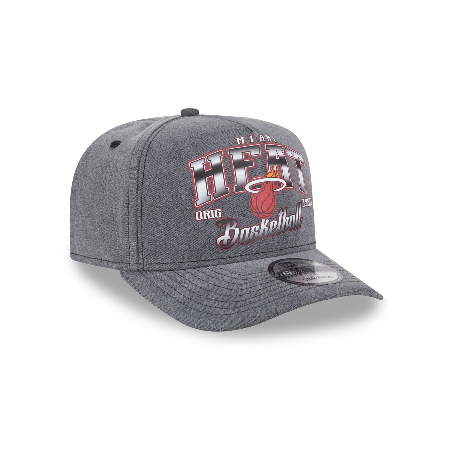 Miami Heat Washed 9FIFTY A-Frame Snapback Hat