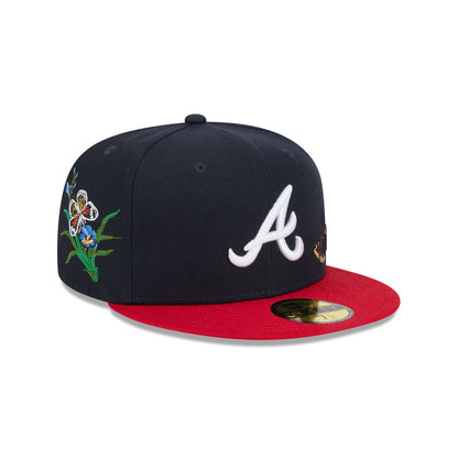 FELT x Atlanta Braves Navy 59FIFTY Fitted Hat