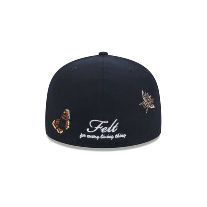 FELT x Atlanta Braves Navy 59FIFTY Fitted Hat