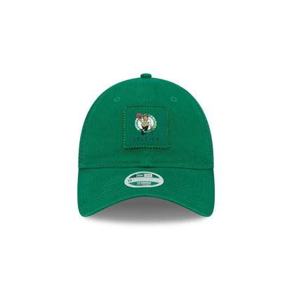 Boston Celtics Women's Square Stitch 9TWENTY Trucker Hat
