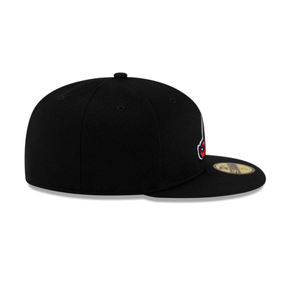 Atlanta Braves 2025 Clubhouse Alt Black 59FIFTY Fitted Hat