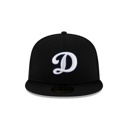 Los Angeles Dodgers 2025 Clubhouse Alt Black 59FIFTY Fitted Hat