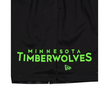 Minnesota Timberwolves Mesh Black Shorts