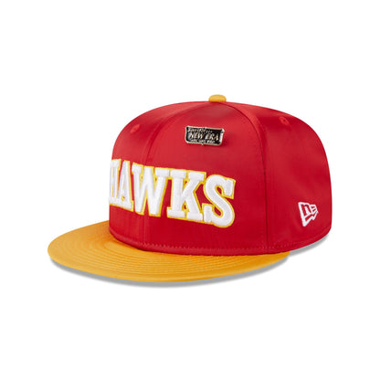Atlanta Hawks Satin Pin 9FIFTY Snapback Hat