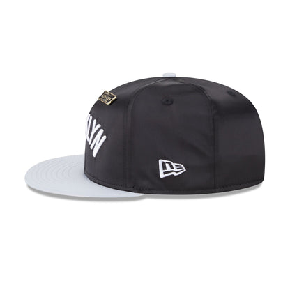 Brooklyn Nets Satin Pin 9FIFTY Snapback Hat