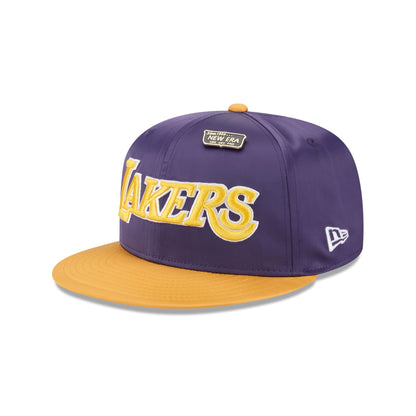 Los Angeles Lakers Satin Pin 9FIFTY Snapback Hat