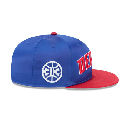 Detroit Pistons Satin Pin 9FIFTY Snapback Hat