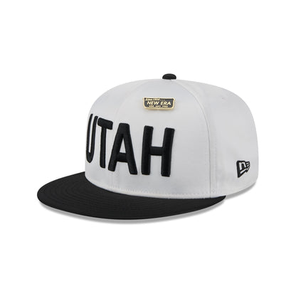 Utah Jazz Satin Pin 9FIFTY Snapback Hat