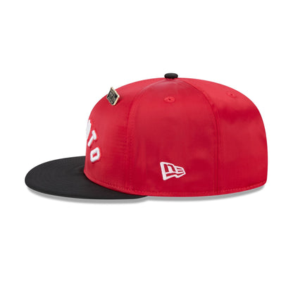 Toronto Raptors Satin Pin 9FIFTY Snapback Hat