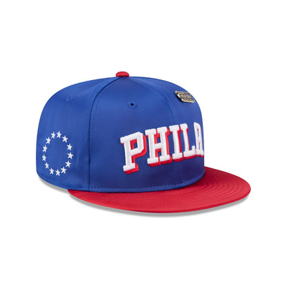 Philadelphia 76ers Satin Pin 9FIFTY Snapback Hat