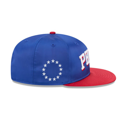 Philadelphia 76ers Satin Pin 9FIFTY Snapback Hat