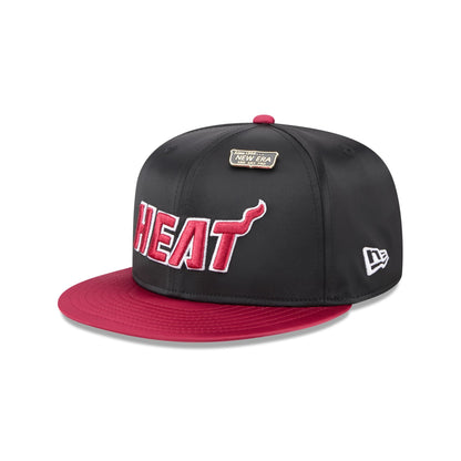 Miami Heat Satin Pin 9FIFTY Snapback Hat
