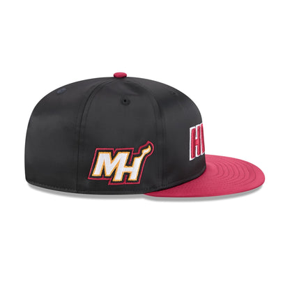 Miami Heat Satin Pin 9FIFTY Snapback Hat
