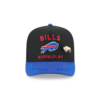 Buffalo Bills 2025 Draft Black 59FIFTY A-Frame Fitted Hat