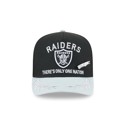 Las Vegas Raiders 2025 Draft Black 59FIFTY A-Frame Fitted Hat