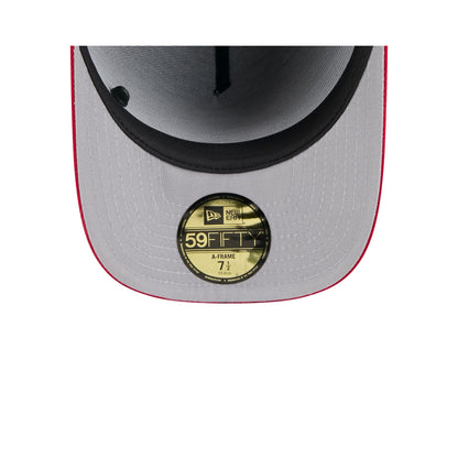 San Francisco 49ers 2025 Draft Black 59FIFTY A-Frame Fitted Hat