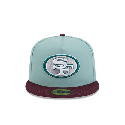 San Francisco 49ers Beach Kiss Blue 59FIFTY A-Frame Fitted Hat