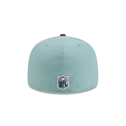 Philadelphia Eagles Beach Kiss Blue 59FIFTY A-Frame Fitted Hat