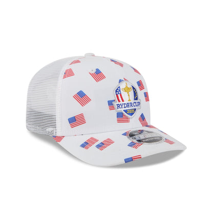 2025 Ryder Cup Flag Pattern 9SEVENTY Trucker Hat