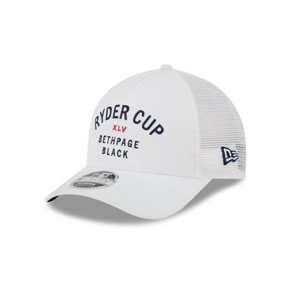 2025 Ryder Cup Minimalist White 9FORTY M-Crown A-Frame Trucker Hat