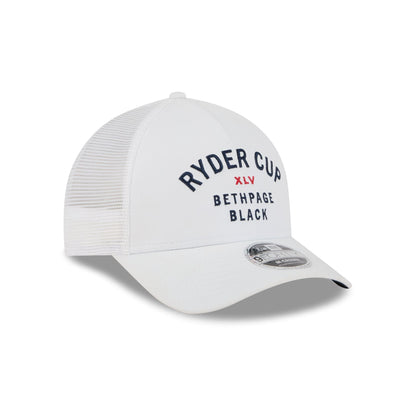 2025 Ryder Cup Minimalist White 9FORTY M-Crown A-Frame Trucker Hat