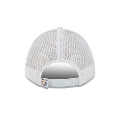 2025 Ryder Cup Minimalist White 9FORTY M-Crown A-Frame Trucker Hat