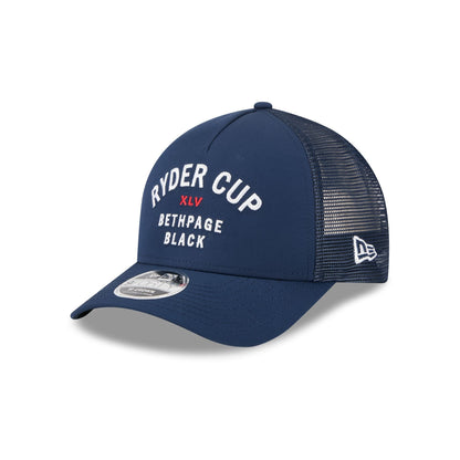 2025 Ryder Cup Minimalist Navy 9FORTY M-Crown A-Frame Trucker Hat