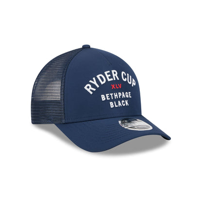 2025 Ryder Cup Minimalist Navy 9FORTY M-Crown A-Frame Trucker Hat