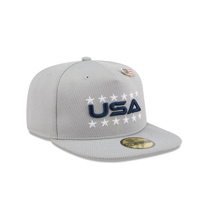 2025 Ryder Cup Team USA Gray 59FIFTY A-Frame Fitted Hat